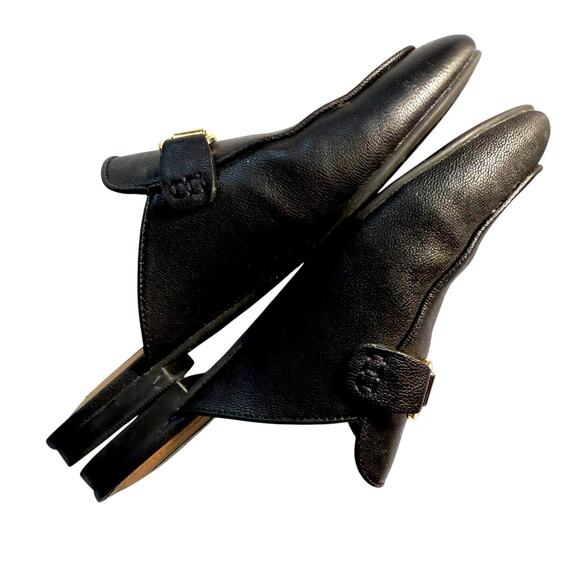 Steve Madden Macrae Womens Black Pebbled Leather Horsebit Mule Loafer Shoes 7M - Picture 9 of 9